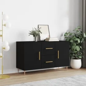 Black engineered wood sideboard 100x36x60 cm by vidaXL, Sideboards - Ref: Foro24-828157, Price: 86,78 €, Discount: %