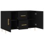 Aparador de madera de ingeniería negro 100x36x60 cm de vidaXL, Aparadores - Ref: Foro24-828157, Precio: 87,80 €, Descuento: %