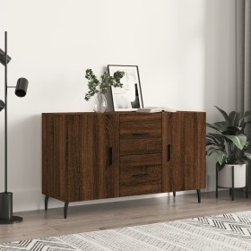 Aparador de madera de ingeniería roble marrón 100x36x60 cm de vidaXL, Aparadores - Ref: Foro24-828195, Precio: 106,72 €, Desc...