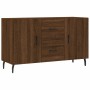Aparador de madera de ingeniería roble marrón 100x36x60 cm de vidaXL, Aparadores - Ref: Foro24-828195, Precio: 106,72 €, Desc...