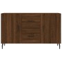 Aparador de madera de ingeniería roble marrón 100x36x60 cm de vidaXL, Aparadores - Ref: Foro24-828195, Precio: 106,72 €, Desc...