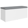 Banco de almacenaje blanco 102x42x45 cm madera de ingeniería en Bancos para recibidores y almacenamiento | Comprar online en For