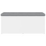 Banco de almacenaje blanco 102x42x45 cm madera de ingeniería en Bancos para recibidores y almacenamiento | Comprar online en For