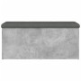 Banco almacenaje madera ingeniería gris hormigón 102x42x45 cm en Bancos para recibidores y almacenamiento | Comprar online en Fo