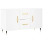 Aparador de madera de ingeniería blanco 100x36x60 cm de vidaXL, Aparadores - Ref: Foro24-828148, Precio: 89,69 €, Descuento: %
