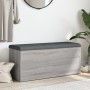 Banco con almacenaje madera ingeniería gris Sonoma 102x42x45 cm en Bancos para recibidores y almacenamiento | Comprar online en 