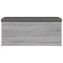 Banco con almacenaje madera ingeniería gris Sonoma 102x42x45 cm en Bancos para recibidores y almacenamiento | Comprar online en 