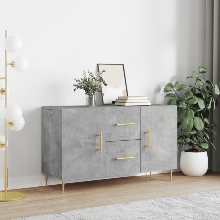Aparador de madera de ingeniería gris hormigón 100x36x60 cm de vidaXL, Aparadores - Ref: Foro24-828160, Precio: 98,51 €, Desc...