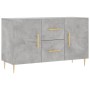 Aparador de madera de ingeniería gris hormigón 100x36x60 cm de vidaXL, Aparadores - Ref: Foro24-828160, Precio: 98,51 €, Desc...