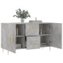 Aparador de madera de ingeniería gris hormigón 100x36x60 cm de vidaXL, Aparadores - Ref: Foro24-828160, Precio: 98,51 €, Desc...
