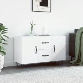 Aparador de madera de ingeniería blanco 100x36x60 cm de vidaXL, Aparadores - Ref: Foro24-828164, Precio: 94,99 €, Descuento: %