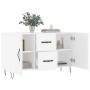 Aparador de madera de ingeniería blanco 100x36x60 cm de vidaXL, Aparadores - Ref: Foro24-828164, Precio: 96,40 €, Descuento: %