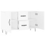 Aparador de madera de ingeniería blanco 100x36x60 cm de vidaXL, Aparadores - Ref: Foro24-828164, Precio: 96,40 €, Descuento: %