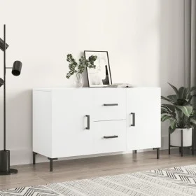 Aparador de madera de ingeniería blanco 100x36x60 cm de vidaXL, Aparadores - Ref: Foro24-828172, Precio: 100,07 €, Descuento: %