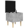 Banco con almacenaje madera ingeniería gris hormigón 42x42x46cm en Bancos para recibidores y almacenamiento | Comprar online en 