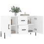 Aparador de madera de ingeniería blanco 100x36x60 cm de vidaXL, Aparadores - Ref: Foro24-828180, Precio: 93,44 €, Descuento: %