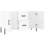 Aparador de madera de ingeniería blanco 100x36x60 cm de vidaXL, Aparadores - Ref: Foro24-828180, Precio: 93,44 €, Descuento: %