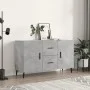 Concrete gray engineered wood sideboard 100x36x60 cm by vidaXL, Sideboards - Ref: Foro24-828192, Price: 100,30 €, Discount: %