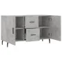 Concrete gray engineered wood sideboard 100x36x60 cm by vidaXL, Sideboards - Ref: Foro24-828192, Price: 100,30 €, Discount: %