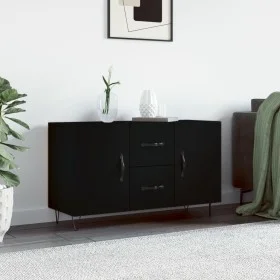 Black engineered wood sideboard 100x36x60 cm by vidaXL, Sideboards - Ref: Foro24-828165, Price: 99,47 €, Discount: %