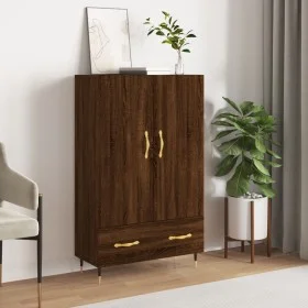 Aparador alto madera de ingeniería roble marrón 69,5x31x115 cm de vidaXL, Aparadores - Ref: Foro24-828219, Precio: 88,96 €, D...