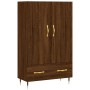 Aparador alto madera de ingeniería roble marrón 69,5x31x115 cm de vidaXL, Aparadores - Ref: Foro24-828219, Precio: 90,02 €, D...