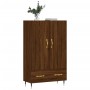 Aparador alto madera de ingeniería roble marrón 69,5x31x115 cm de vidaXL, Aparadores - Ref: Foro24-828219, Precio: 90,02 €, D...