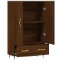 Aparador alto madera de ingeniería roble marrón 69,5x31x115 cm de vidaXL, Aparadores - Ref: Foro24-828219, Precio: 90,02 €, D...