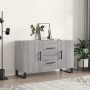 Aparador de madera de ingeniería gris Sonoma 100x36x60 cm de vidaXL, Aparadores - Ref: Foro24-828202, Precio: 119,44 €, Descu...