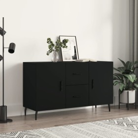 Aparador de madera de ingeniería negro 100x36x60 cm de vidaXL, Aparadores - Ref: Foro24-828189, Precio: 89,56 €, Descuento: %
