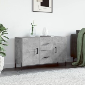 Aparador de madera de ingeniería gris hormigón 100x36x60 cm de vidaXL, Aparadores - Ref: Foro24-828184, Precio: 104,76 €, Des...