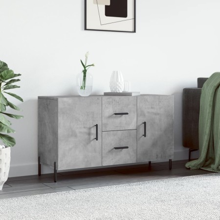 Aparador de madera de ingeniería gris hormigón 100x36x60 cm de vidaXL, Aparadores - Ref: Foro24-828184, Precio: 104,76 €, Des...