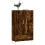 Aparador alto madera de ingeniería roble ahumado 69,5x31x115 cm de vidaXL, Aparadores - Ref: Foro24-828225, Precio: 86,04 €, ...