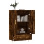 Aparador alto madera de ingeniería roble ahumado 69,5x31x115 cm de vidaXL, Aparadores - Ref: Foro24-828225, Precio: 86,04 €, ...
