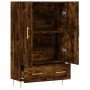 Aparador alto madera de ingeniería roble ahumado 69,5x31x115 cm de vidaXL, Aparadores - Ref: Foro24-828225, Precio: 86,04 €, ...