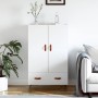Aparador alto madera de ingeniería blanco 69,5x31x115 cm de vidaXL, Aparadores - Ref: Foro24-828204, Precio: 89,52 €, Descuen...