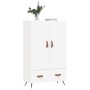 Aparador alto madera de ingeniería blanco 69,5x31x115 cm de vidaXL, Aparadores - Ref: Foro24-828204, Precio: 89,52 €, Descuen...
