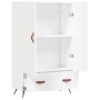 Aparador alto madera de ingeniería blanco 69,5x31x115 cm de vidaXL, Aparadores - Ref: Foro24-828204, Precio: 89,52 €, Descuen...