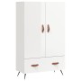 Aparador alto madera de ingeniería blanco brillo 69,5x31x115 cm de vidaXL, Aparadores - Ref: Foro24-828206, Precio: 91,71 €, ...