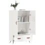 Aparador alto madera de ingeniería blanco brillo 69,5x31x115 cm de vidaXL, Aparadores - Ref: Foro24-828206, Precio: 91,71 €, ...