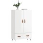 Aparador alto madera de ingeniería blanco brillo 69,5x31x115 cm de vidaXL, Aparadores - Ref: Foro24-828206, Precio: 91,71 €, ...