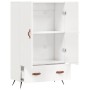Aparador alto madera de ingeniería blanco brillo 69,5x31x115 cm de vidaXL, Aparadores - Ref: Foro24-828206, Precio: 91,71 €, ...