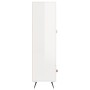 Aparador alto madera de ingeniería blanco brillo 69,5x31x115 cm de vidaXL, Aparadores - Ref: Foro24-828206, Precio: 91,71 €, ...