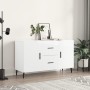 Aparador de madera de ingeniería blanco brillante 100x36x60 cm de vidaXL, Aparadores - Ref: Foro24-828190, Precio: 120,77 €, ...