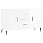 Aparador de madera de ingeniería blanco brillante 100x36x60 cm de vidaXL, Aparadores - Ref: Foro24-828190, Precio: 120,77 €, ...