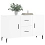 Aparador de madera de ingeniería blanco brillante 100x36x60 cm de vidaXL, Aparadores - Ref: Foro24-828190, Precio: 120,77 €, ...