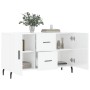 Aparador de madera de ingeniería blanco brillante 100x36x60 cm de vidaXL, Aparadores - Ref: Foro24-828190, Precio: 120,77 €, ...