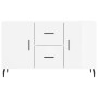 Aparador de madera de ingeniería blanco brillante 100x36x60 cm de vidaXL, Aparadores - Ref: Foro24-828190, Precio: 120,77 €, ...