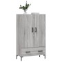 Aparador alto madera de ingeniería gris Sonoma 69,5x31x115 cm de vidaXL, Aparadores - Ref: Foro24-828242, Precio: 94,16 €, De...