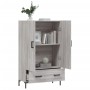 Aparador alto madera de ingeniería gris Sonoma 69,5x31x115 cm de vidaXL, Aparadores - Ref: Foro24-828242, Precio: 94,16 €, De...